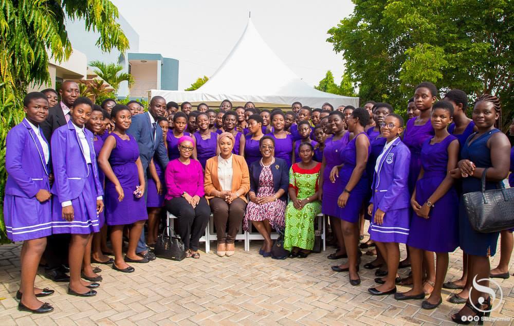 Second lady mentors students from her alma mater Mfantsiman Girls ...